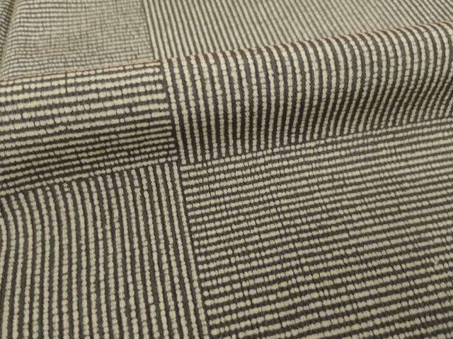 平和屋着物●上質な小紋　市松文　正絹　逸品　AABI2444ck