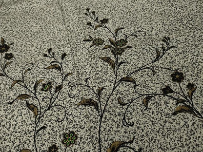 平和屋着物●訪問着　玉蟲　花唐草文　たたき染め　金彩　正絹　逸品　AABI2447ck