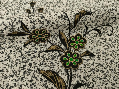 平和屋着物●訪問着　玉蟲　花唐草文　たたき染め　金彩　正絹　逸品　AABI2447ck