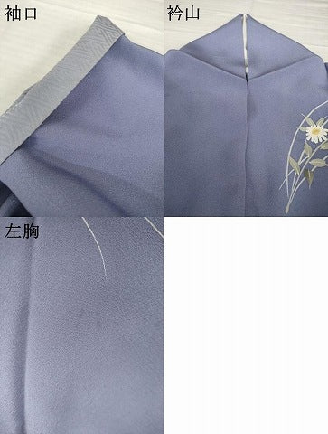 平和屋着物●訪問着　草花文　暈し染め　正絹　逸品　AABI2452ck