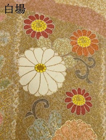 平和屋着物●京友禅の第一人者　松井青々　訪問着　雪輪重ね吉祥花文　正絹　逸品　AABI2463ck