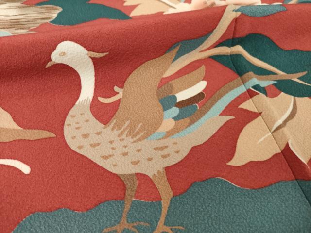 平和屋着物●ファッションデザイナー　HIROKO KOSHINO　コシノヒロコ　訪問着　花鳥文　正絹　逸品　AABI2465ck