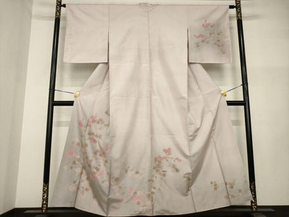 平和屋着物●本場大島紬　染大島　訪問着　花蔦草文　暈し染め　正絹　逸品　AABI2466ck