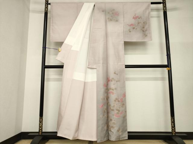 平和屋着物●本場大島紬　染大島　訪問着　花蔦草文　暈し染め　正絹　逸品　AABI2466ck