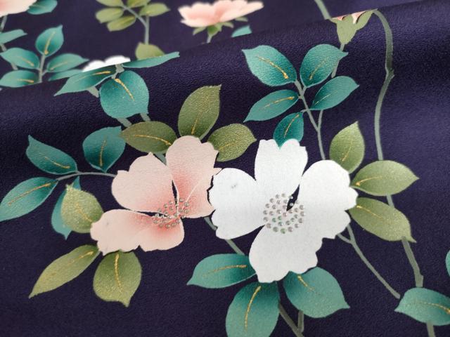 平和屋着物●豪華振袖　草花文　暈し染め　金彩　さが美扱い　正絹　逸品　AABI2474ck