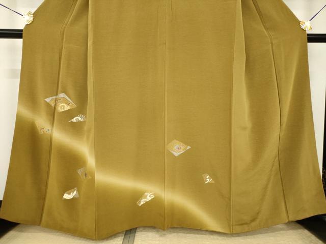 平和屋着物●訪問着　刺繍　玩具文　金銀彩　正絹　逸品　AABI2475ck