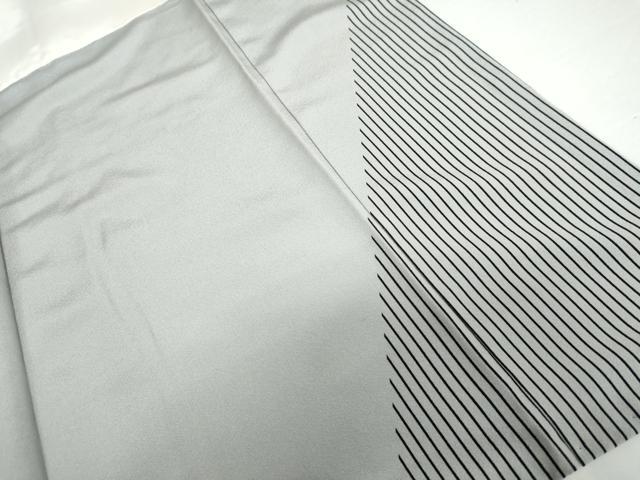 平和屋着物●訪問着　更紗花文　黒地　正絹　逸品　AABI2483cs