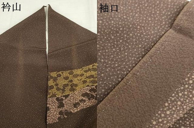 平和屋着物●安田勝彦　訪問着　流水花唐草文　正絹　逸品　AABI2484cs