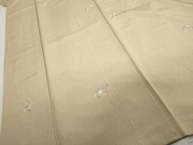 平和屋着物●上質な小紋　誰が袖花文　正絹　逸品　AABI2493cs