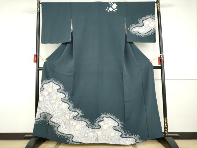 平和屋着物●訪問着　辻が花　絞り　正絹　逸品　AABI2500cs