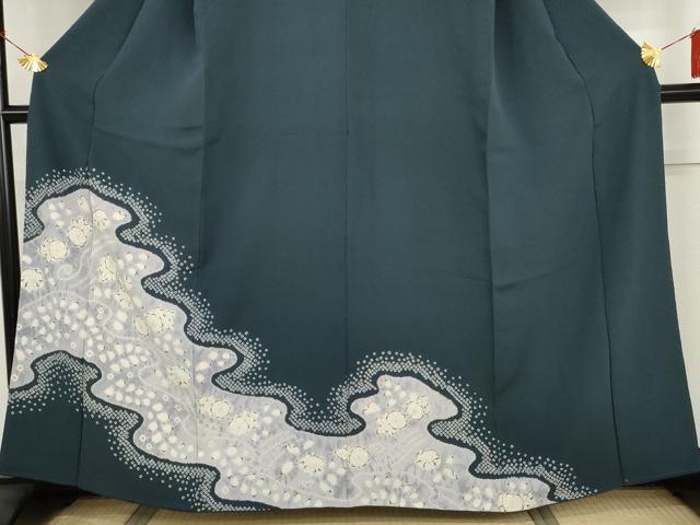 平和屋着物●訪問着　辻が花　絞り　正絹　逸品　AABI2500cs