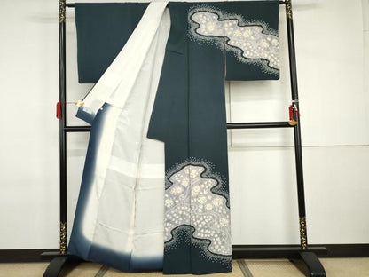 平和屋着物●訪問着　辻が花　絞り　正絹　逸品　AABI2500cs
