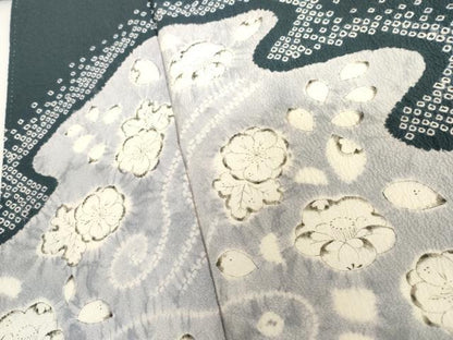 平和屋着物●訪問着　辻が花　絞り　正絹　逸品　AABI2500cs