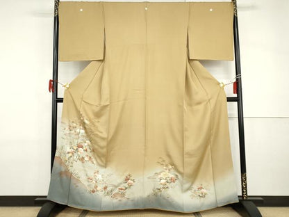 平和屋着物●豪華色留袖　風景草花文　暈し染め　金彩　正絹　逸品　AABI2509cs
