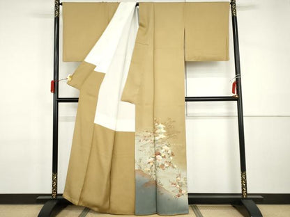 平和屋着物●豪華色留袖　風景草花文　暈し染め　金彩　正絹　逸品　AABI2509cs