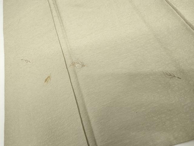 平和屋着物●染色作家　奥田祐斎　色留訪問着　刺繍　舞葉文　金糸　正絹　逸品　AABI2511cs