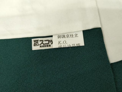 平和屋着物●上質な色無地　鉄色　正絹　逸品　未使用　AABI2513cs