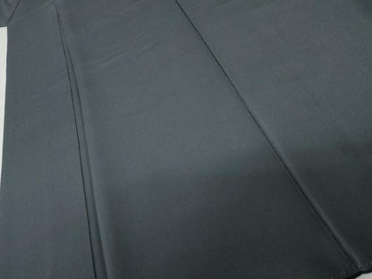 平和屋着物●上質な色無地　濃藍色　正絹　逸品　AABI2522cs