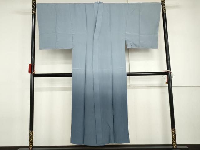 平和屋着物●男性　長襦袢　無双仕立て　手描き　冨獄三十六景　人物風景文　富士　暈し染め　正絹　逸品　AABI2534cs