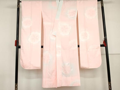 平和屋着物●振袖用長襦袢　舞花地紋　暈し染め　洗える着物　AABI2535cs