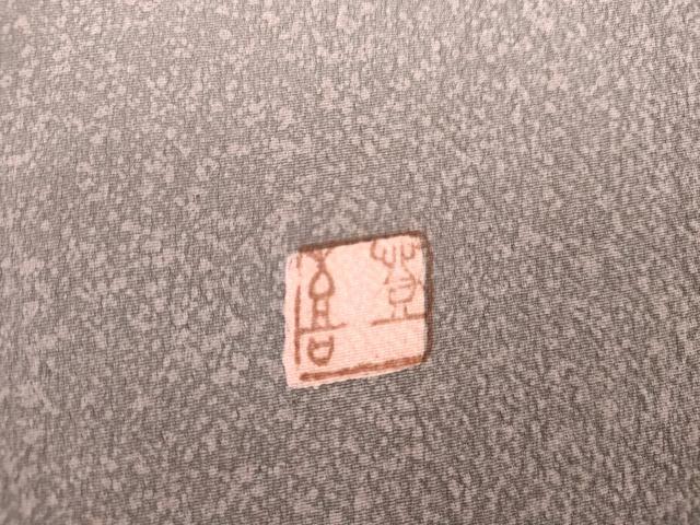 平和屋着物●人間国宝・羽田登喜男 　訪問着　駒刺繍　枝花文　菊　銀糸　正絹　逸品　AABI2542cs