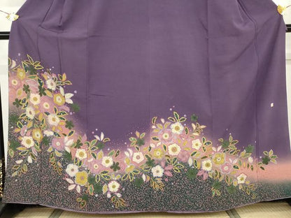 平和屋着物●訪問着　作家物　辻が花　暈し染め　正絹　逸品　AABI2551cs
