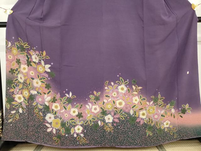 平和屋着物●訪問着　作家物　辻が花　暈し染め　正絹　逸品　AABI2551cs