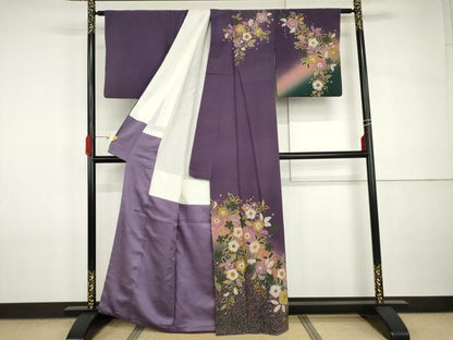 平和屋着物●訪問着　作家物　辻が花　暈し染め　正絹　逸品　AABI2551cs