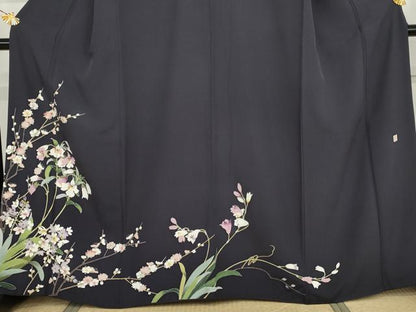 平和屋着物●京友禅作家　中島遥香　訪問着　枝花文　正絹　逸品　AABI2573cs