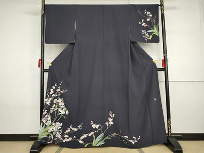 平和屋着物●京友禅作家　中島遥香　訪問着　枝花文　正絹　逸品　AABI2573cs
