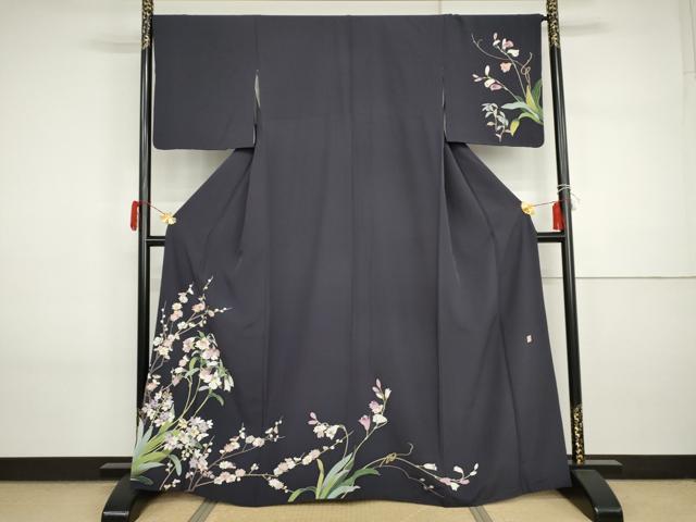 平和屋着物●京友禅作家　中島遥香　訪問着　枝花文　正絹　逸品　AABI2573cs