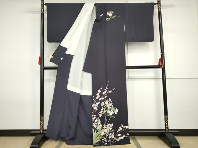 平和屋着物●京友禅作家　中島遥香　訪問着　枝花文　正絹　逸品　AABI2573cs