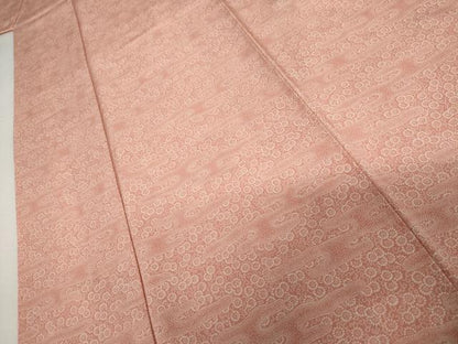 平和屋着物●江戸小紋　エ霞菊唐草文　正絹　逸品　AABI2583cs