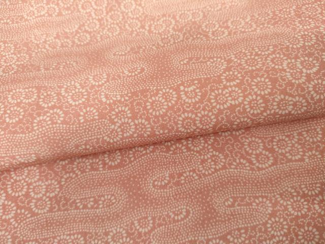 平和屋着物●江戸小紋　エ霞菊唐草文　正絹　逸品　AABI2583cs