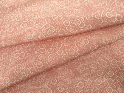 平和屋着物●江戸小紋　エ霞菊唐草文　正絹　逸品　AABI2583cs