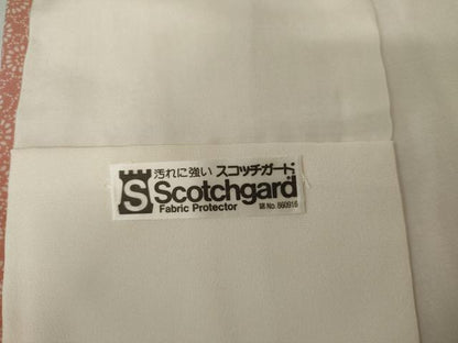 平和屋着物●江戸小紋　エ霞菊唐草文　正絹　逸品　AABI2583cs