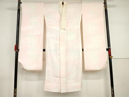 平和屋着物●豪華振袖・長襦袢(無双仕立て)セット　花松文　黒地　金彩　まるやま扱い　正絹　逸品　AABI2584cs