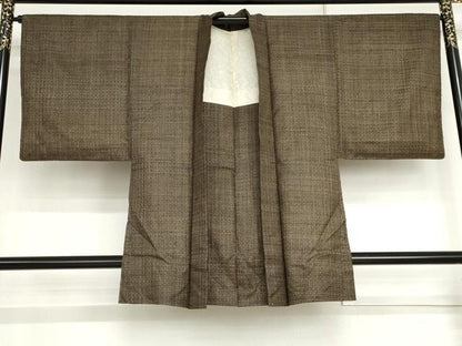 平和屋着物●男性　本場大島紬　アンサンブル　精華　徳太郎柄　正絹　逸品　AABI2585cs
