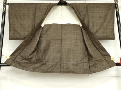 平和屋着物●男性　本場大島紬　アンサンブル　精華　徳太郎柄　正絹　逸品　AABI2585cs