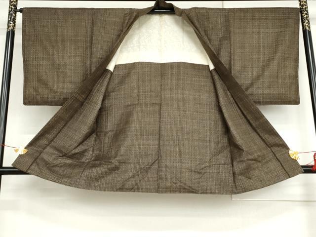 平和屋着物●男性　本場大島紬　アンサンブル　精華　徳太郎柄　正絹　逸品　AABI2585cs