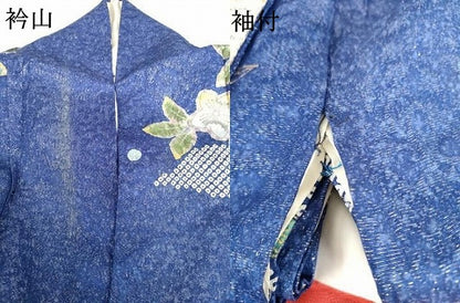 平和屋着物●豪華振袖　辻が花　絞り　暈し染め　銀通し地　正絹　逸品　AABI2605cs