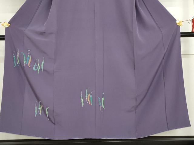 平和屋着物●訪問着　唐辛子　正絹　逸品　AABI2607cs