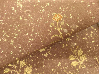 平和屋着物●訪問着　駒刺繍　枝花文　暈し染め　金彩　ますいわ屋扱い　正絹　逸品　AABI2608cs