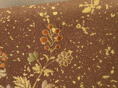 平和屋着物●訪問着　駒刺繍　枝花文　暈し染め　金彩　ますいわ屋扱い　正絹　逸品　AABI2608cs