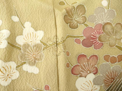 平和屋着物●訪問着　友禅　作家物　松竹梅風景文　金彩　正絹　逸品　AABI2612cs