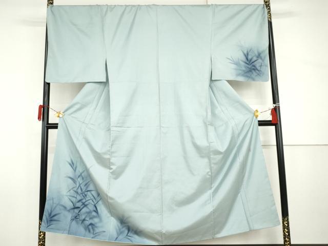平和屋着物●男性　本場大島紬　染大島　訪問着　背抜き仕立て　作家物　蘭　枝葉文　キングサイズ　正絹　逸品　AABI2624cs