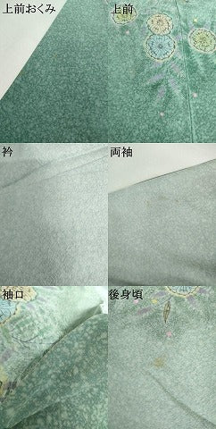 平和屋着物●佐波理綴　創作者 池口定男　訪問着　辻が花　絞り　暈し染め　正絹　逸品　AABI2625cs