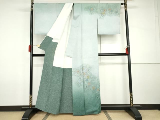 平和屋着物●佐波理綴　創作者 池口定男　訪問着　辻が花　絞り　暈し染め　正絹　逸品　AABI2625cs