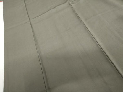 平和屋着物●豪華振袖　色無地　黒橡色　正絹　逸品　AABI2637cs
