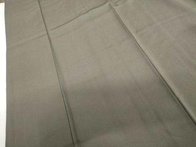 平和屋着物●豪華振袖　色無地　黒橡色　正絹　逸品　AABI2637cs
